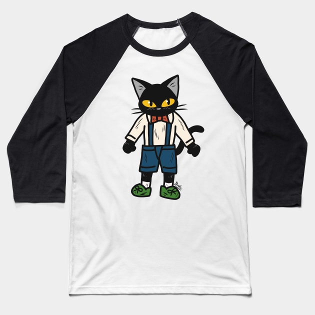 Little boy cat Baseball T-Shirt by BATKEI